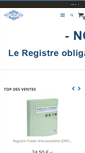 Mobile Screenshot of papeteriefinanciere.fr