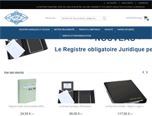 Tablet Screenshot of papeteriefinanciere.fr